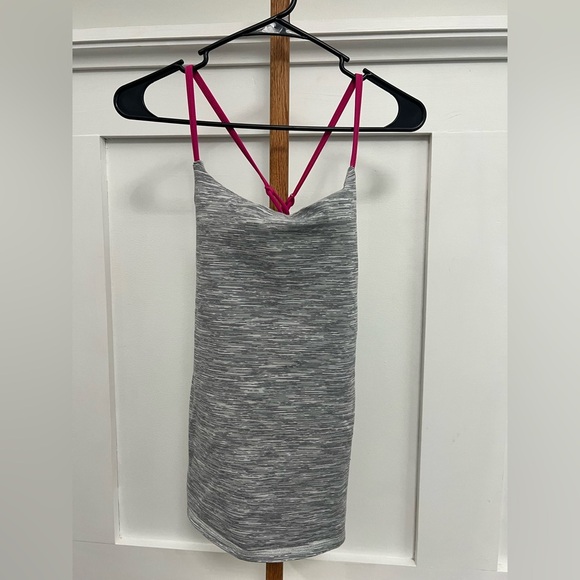 Lululemon Dancing Warrior Tank We Are From Space Silver Spoon Jeweled Magenta - Picture 1 of 7